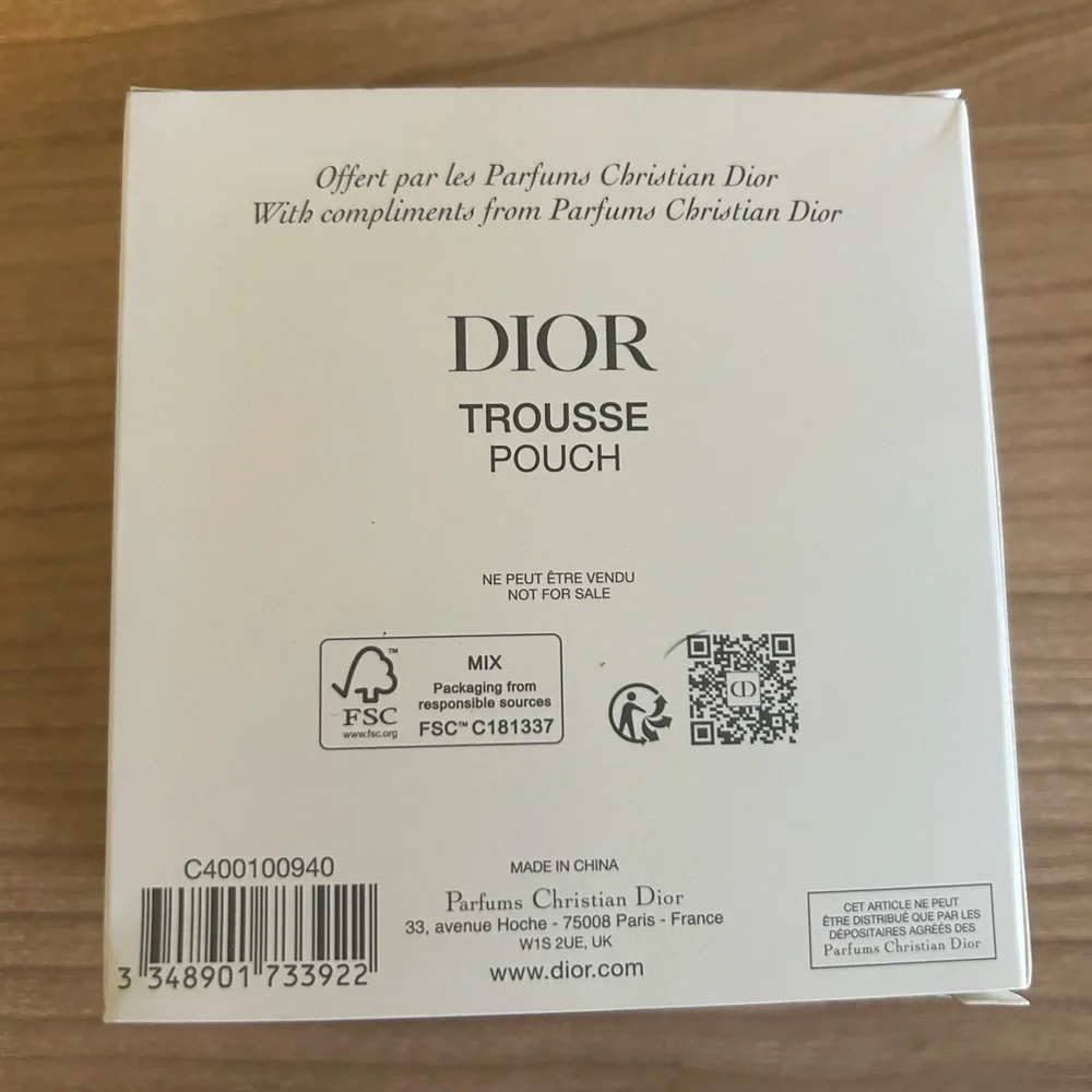 Dior Travel Jewelry Pouch NIB